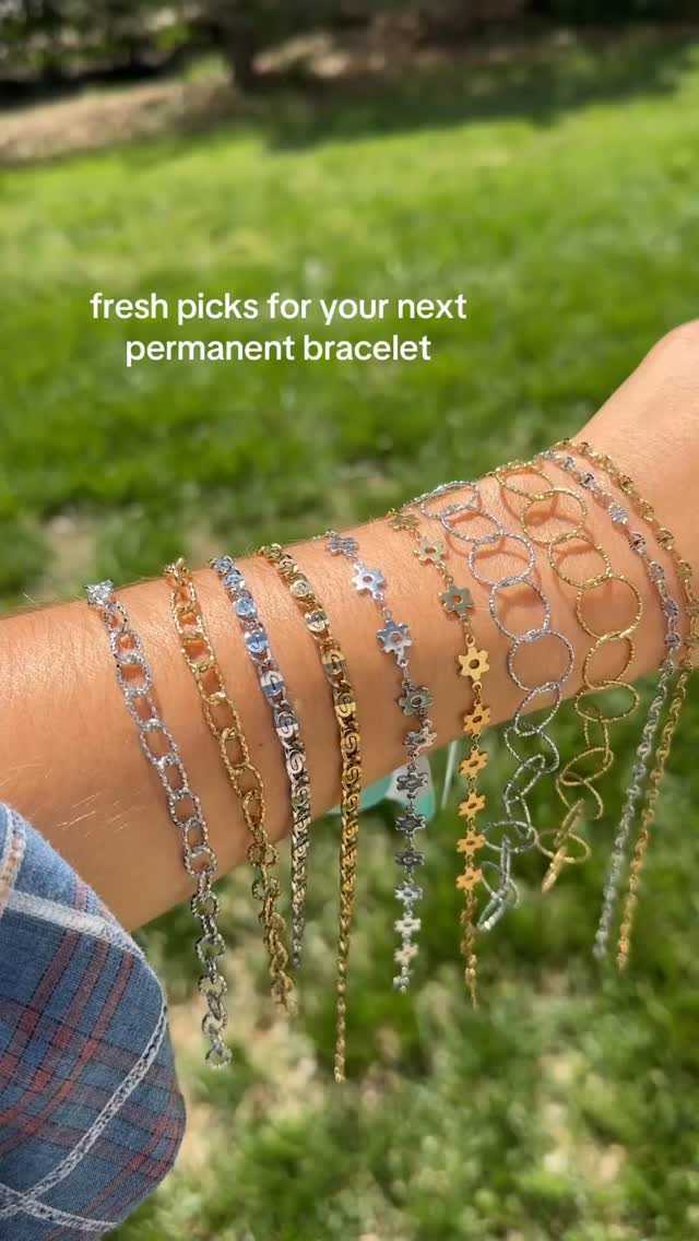 NEW Permanent Bracelet drops! Which one is your favorite? #permanentjewelrybusiness #getlinked #musthavemonday